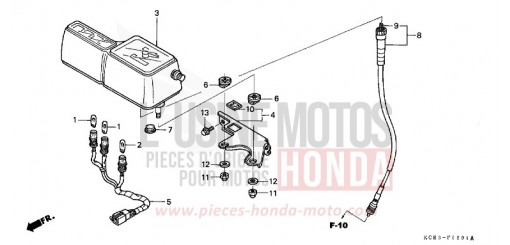 COMPTEUR (CL/DK/ED/U) XR250R2 de 2002